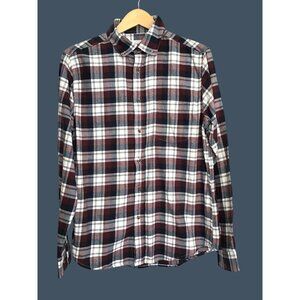 GOODIELLOW- MEN CHECKED 100% COTTON FLANNEL SHIRT SIZE MEDIUM